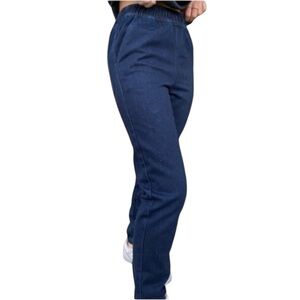 NWT We Wore What/Revolve Denim Joggers Size Medium Dark Blue Denim